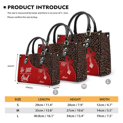 Personalized Christian Leather Handbag with Custom Bible Verse – Leopard Print Faith Purse Gift for Women by CHRISTIANARTBAG