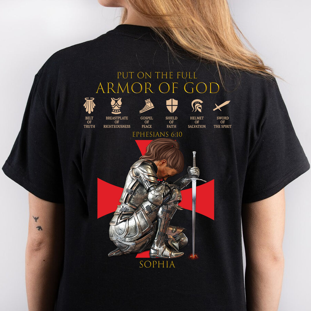 Christianartbag T-Shirt, Put On The Full Armor Of GOD Christian Unisex T-shirt, Custom T-Shirt, Personalized T-Shirt, Christian Tee, CABTS01291223 - Christian Art Bag