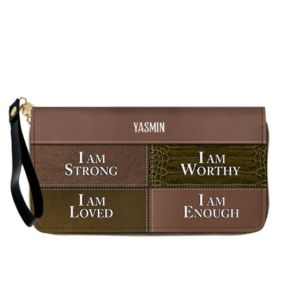 CHRISTIANARTBAG Personalized Leather Handbag & Long Wallet Set