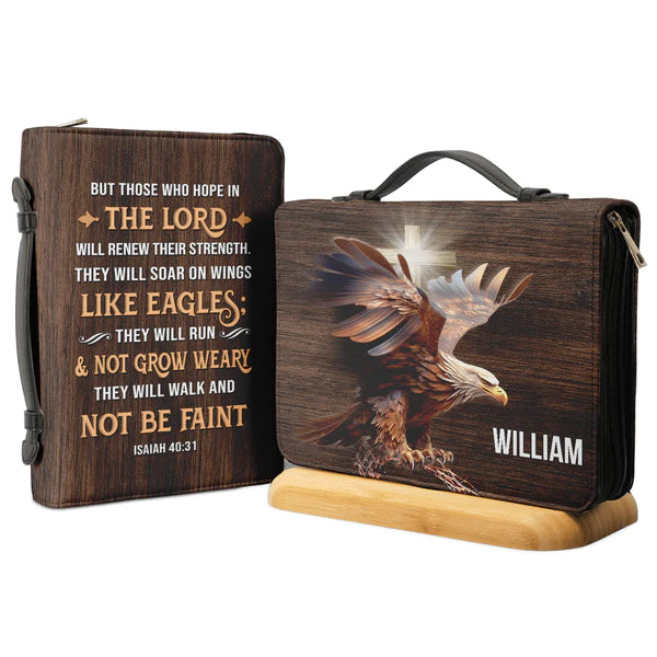 Christianart Bible Cover, But Those Who Hope In The Lord Isaiah 40 31, Personalized Gifts for Pastor, Gifts For Women, Gifts For Men. - Christian Art Bag