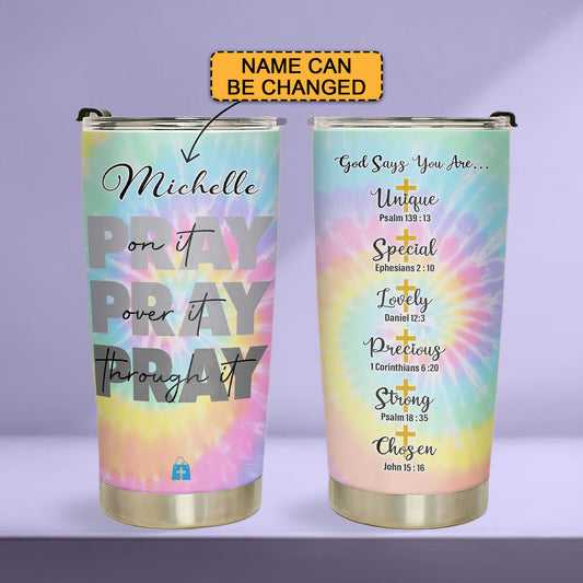 Discover the Perfect Gift: GOD Says You AreStainless Steel Tumbler | CHRISTIANARTBAG