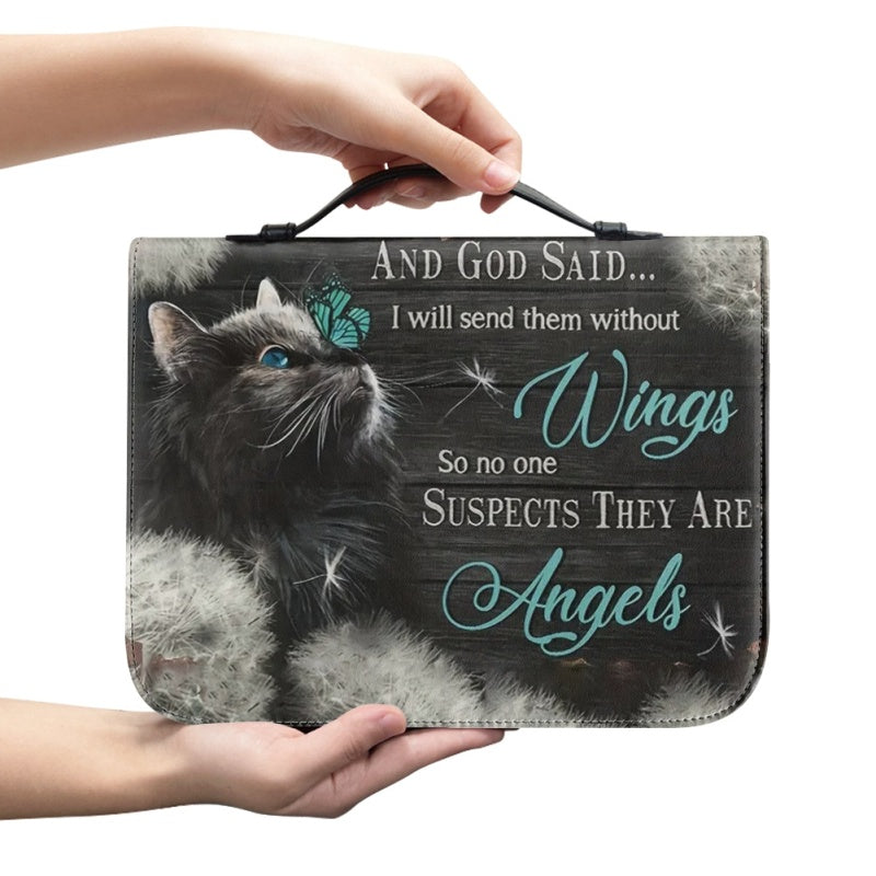 Christianartbag Bible Cover, And GOD Said Bible Cover, Personalized Bible Cover, Cat Bible Cover, Christian Gifts, CAB05251023. - Christian Art Bag