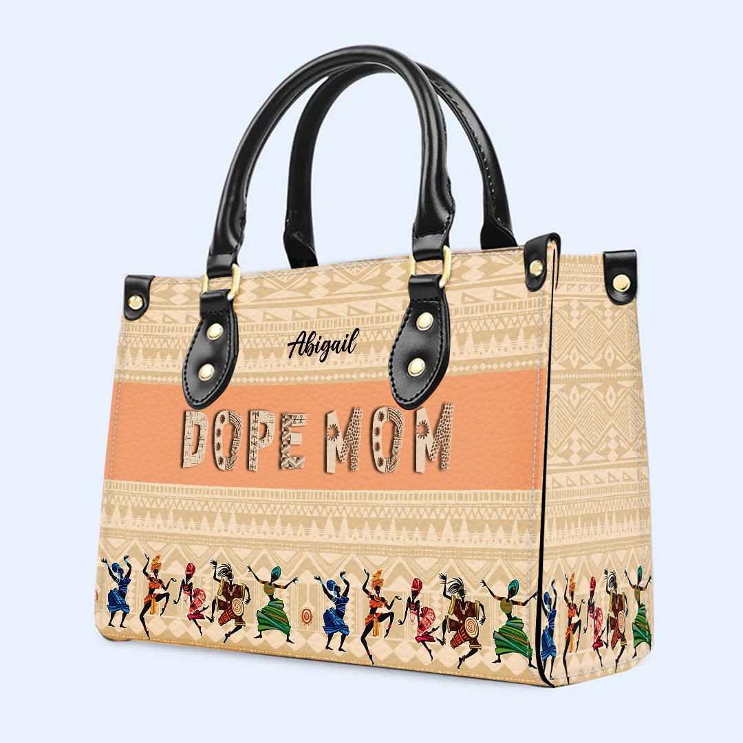 Christianartbag Handbags- DOPE Mom - DOPE Grandma - Personalized Leather Handbag - CABLTB02121224