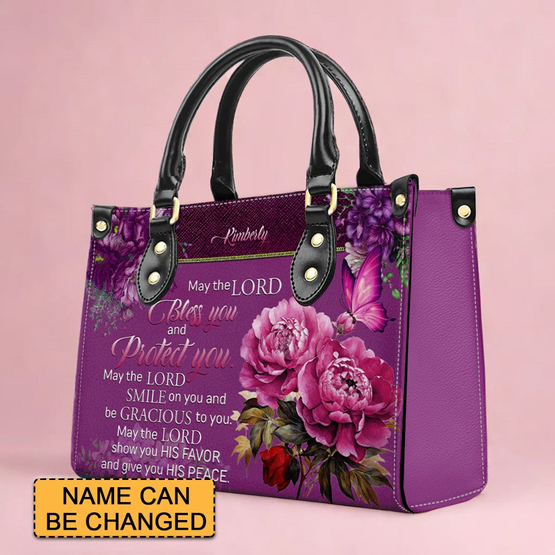 Custom Engraved Leather Handbag - Elegance & Faith Combined - CHRISTIANARTBAG CABLTHB01070424.