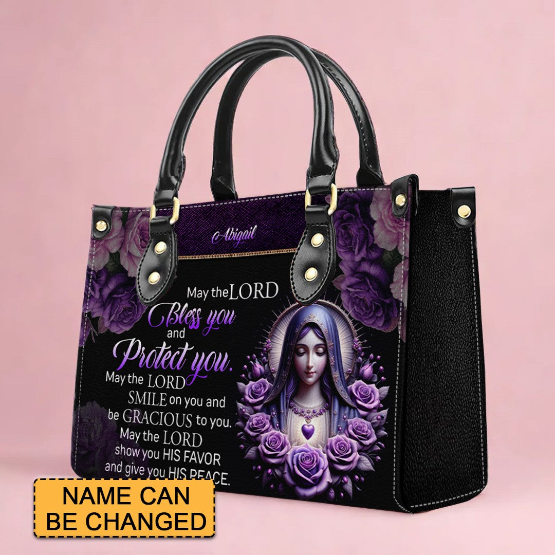 Custom Engraved Leather Handbag - Elegance & Faith Combined - CHRISTIANARTBAG CABLTHB01070424.