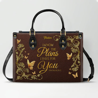 CHRISTIANARTBAG Handbags - She Who Kneels Before GOD - Custom Bible Verses Name & Color - Personalized Leather Handbag - CABLTB01120825