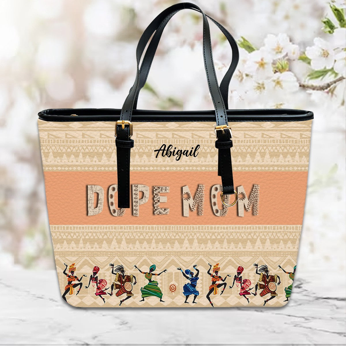 Christianartbag Handbags- DOPE Mom - DOPE Grandma - Personalized Leather Handbag - CABLTB02121224