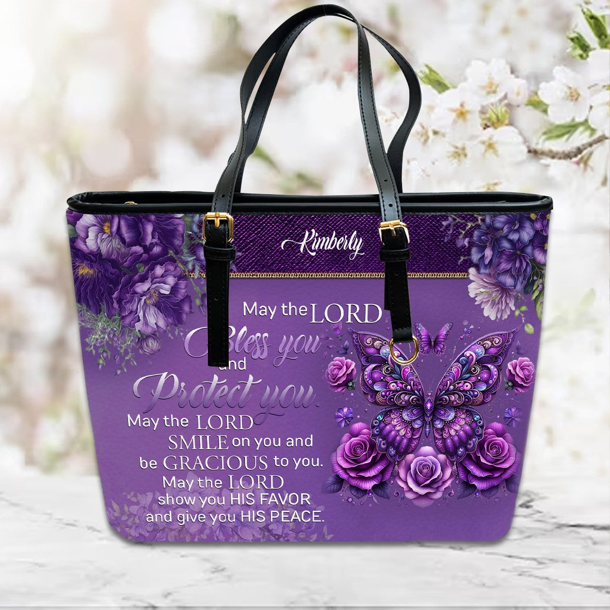 Custom Engraved Leather Handbag - Elegance & Faith Combined - CHRISTIANARTBAG CABLTHB01070424.