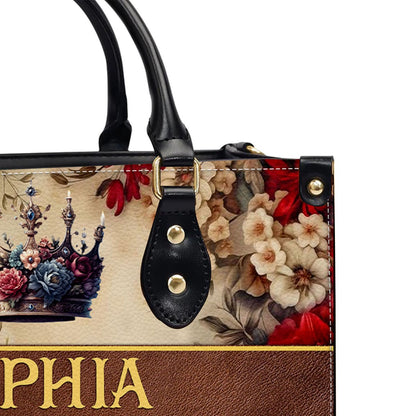 Custom Monogrammed Leather Handbag – CHRISTIANARTBAG Signature Elegance - CABLTHB01070424.