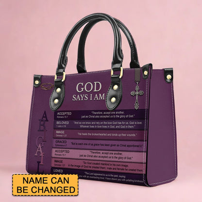 CHRISTIANARTBAG Handbag - Uncover the sacred meaning of your name - Personalized Leather Handbag, CABBBCV03030624.