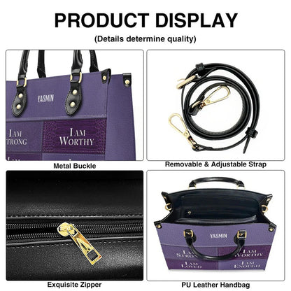 CHRISTIANARTBAG Personalized Leather Handbag & Long Wallet Set