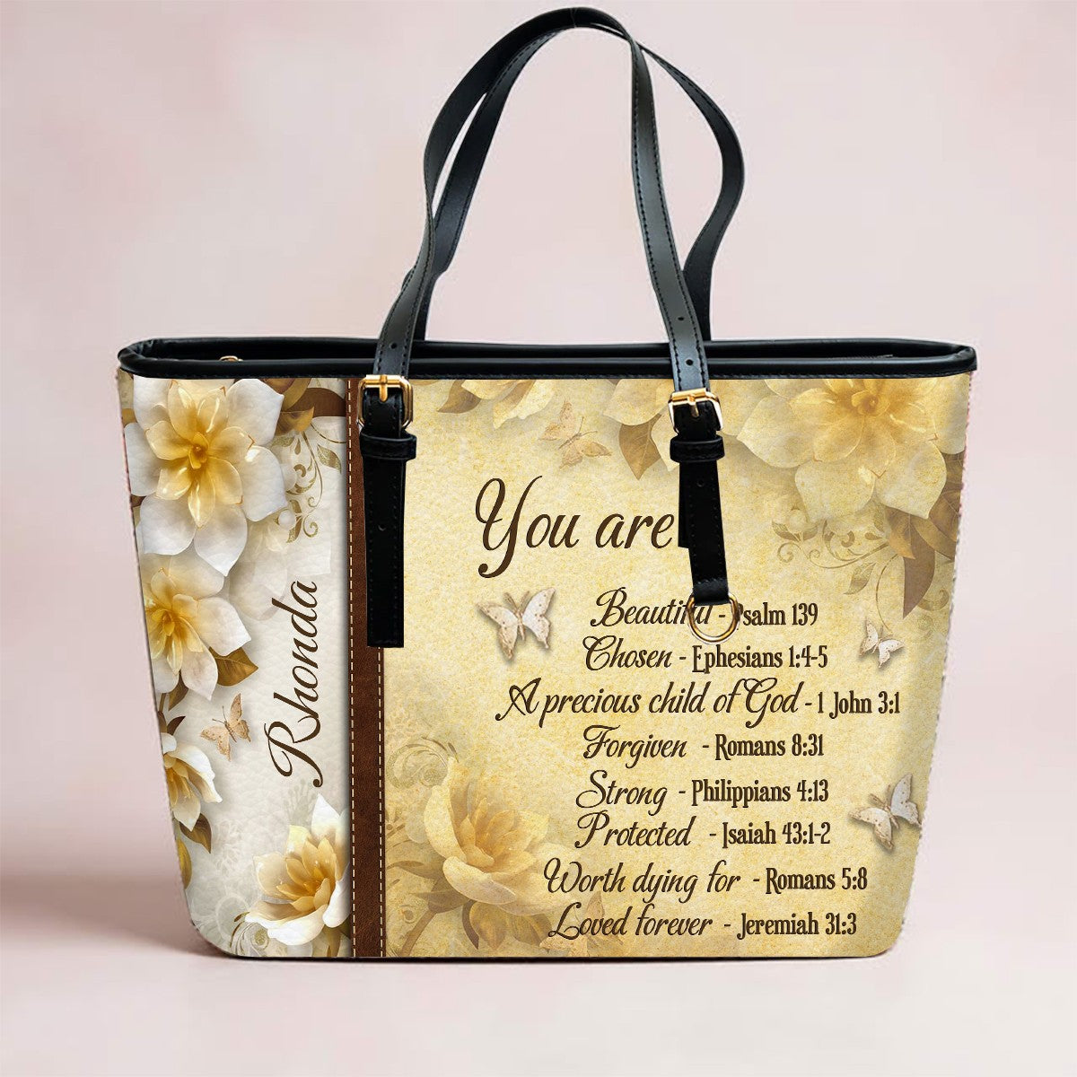 Christianartbag Handbags, You Are Protected Beautiful Strong Loved Leather Bags, Personalized Bags, Gifts for Women, Christmas Gift, CABLTB01300723.