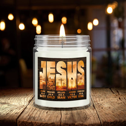 Christianartbag Candles, Jesus Born As A Baby, Christian Candles, Bible Verse Candles, Natural Candle, Soy Wax Candle 9oz, Christmas Gift. - Christian Art Bag