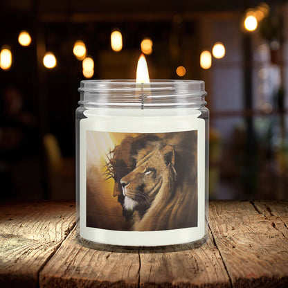 Christianartbag Candles, Lion Of Judah, Christian Candles, Bible Verse Candles, Natural Candle, Soy Wax Candle 9oz, Christmas Gift. - Christian Art Bag