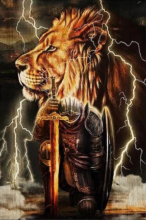 Christianartbag Home Decor, Christian Poster Symbols the Lord Jesus Christ in Scripturethe Lion of Judah Warrior Wall Art Painting Print Pictures Room Decor - Christian Art Bag