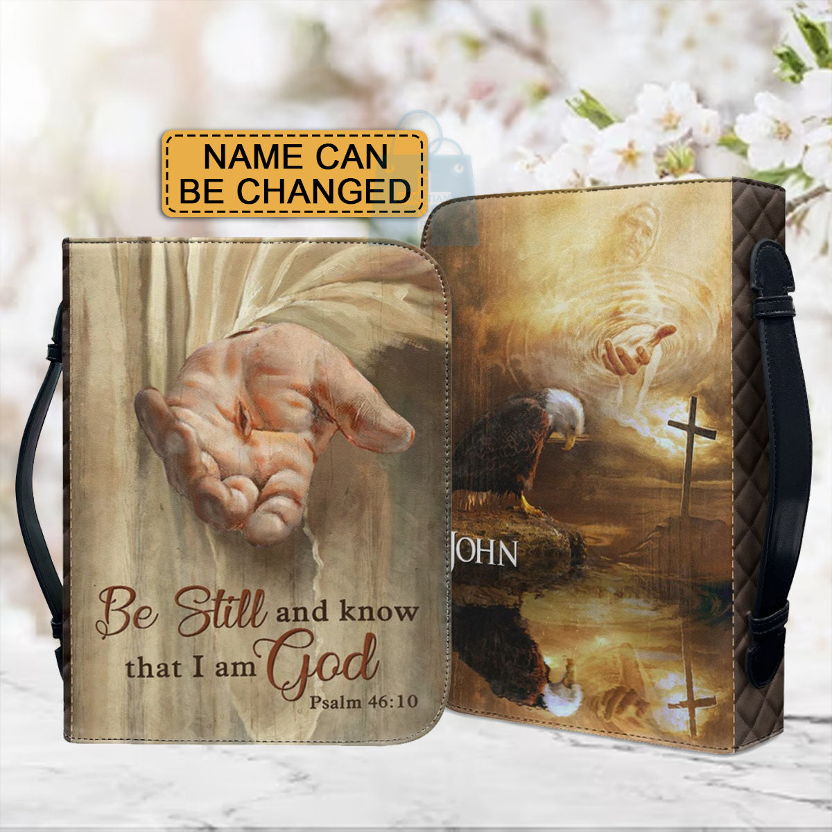 Scripture Cover Customizable Spiritual Elegance Bible Cover -