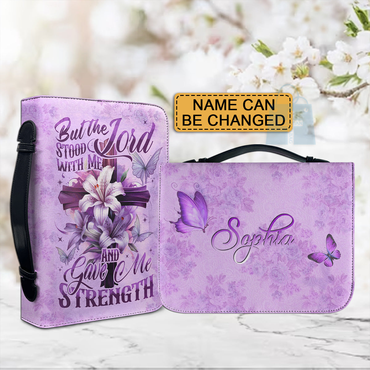 Scripture Cover Christianartbag Bible Cover, Lilly Flower Bible Cover with ...