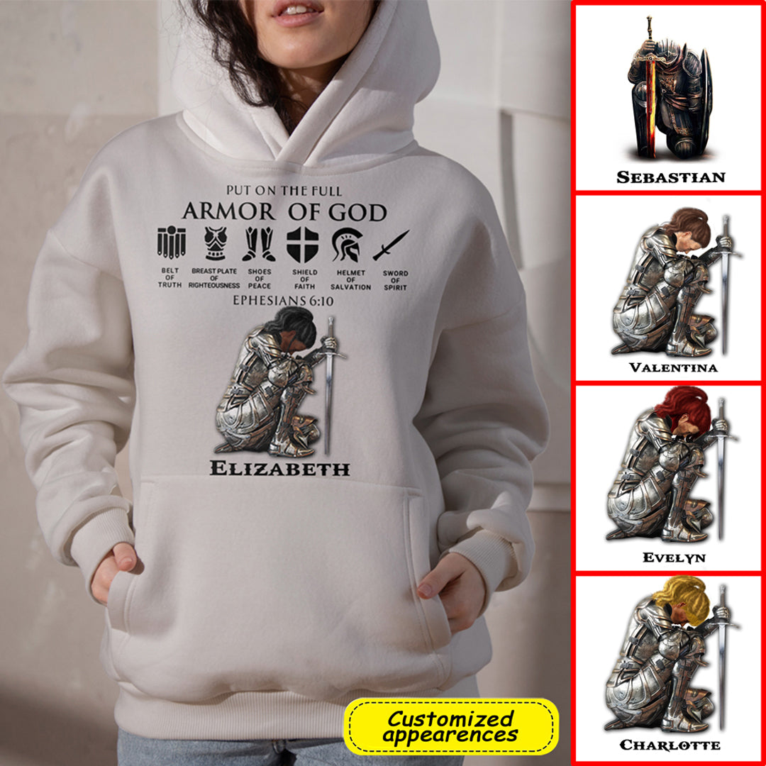 Personalized Armor of God T-Shirt - Variety of Colors & Sizes