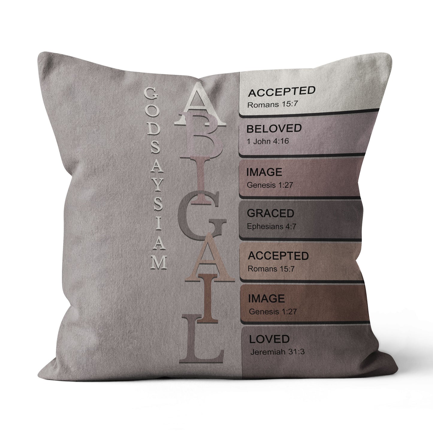 Christianartbag Pillow, Uncover the sacred meaning of your name, Personalized Throw Pillow, Christian Gift, Christian Pillow, CABPL01270624.