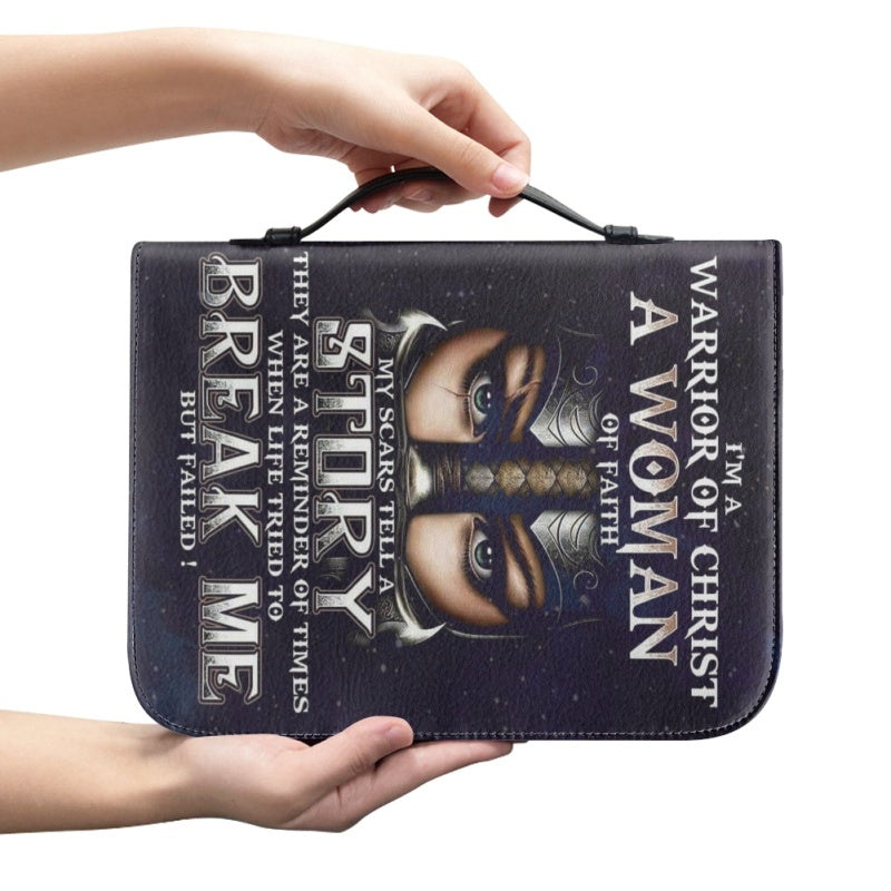 Christianartbag Bible Cover, I'M A Warrior Of Christ A Woman Of Faith Bible Cover, Personalized Bible Cover, Woman Warrior Bible Cover, Christian Gifts, CAB01271023. - Christian Art Bag