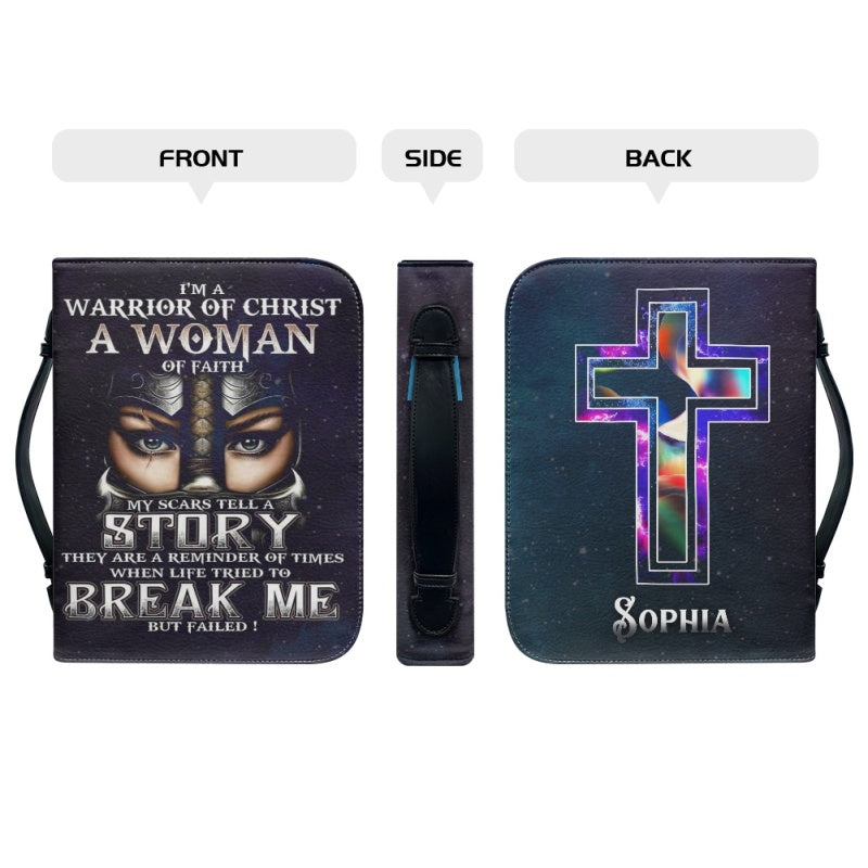 Christianartbag Bible Cover, I'M A Warrior Of Christ A Woman Of Faith Bible Cover, Personalized Bible Cover, Woman Warrior Bible Cover, Christian Gifts, CAB01271023. - Christian Art Bag