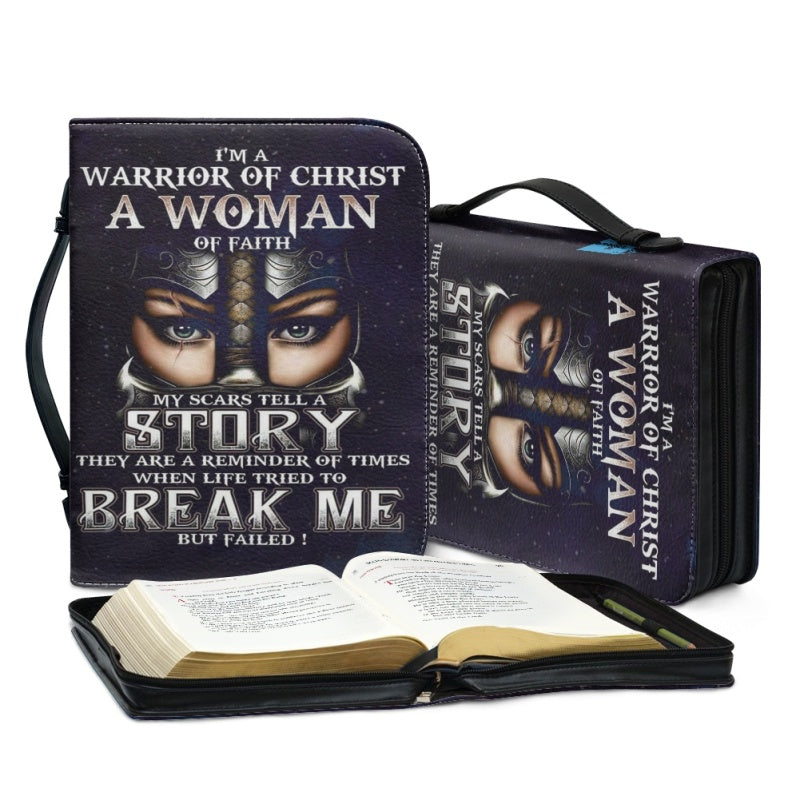 Christianartbag Bible Cover, I'M A Warrior Of Christ A Woman Of Faith Bible Cover, Personalized Bible Cover, Woman Warrior Bible Cover, Christian Gifts, CAB01271023. - Christian Art Bag