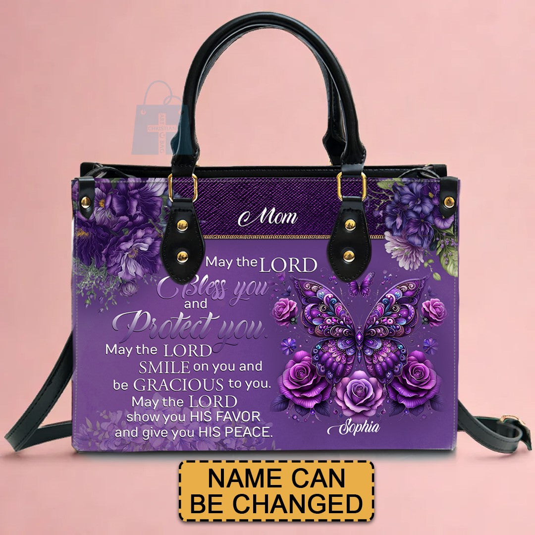 Custom Engraved Leather Handbag - Elegance & Faith Combined - CHRISTIA ...