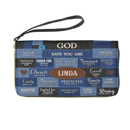 Christianartbag Handbags, God Says I Am Strong Leather Bags, Personalized Bags, Gifts for Women, Christmas Gift, CABLTB01300723.