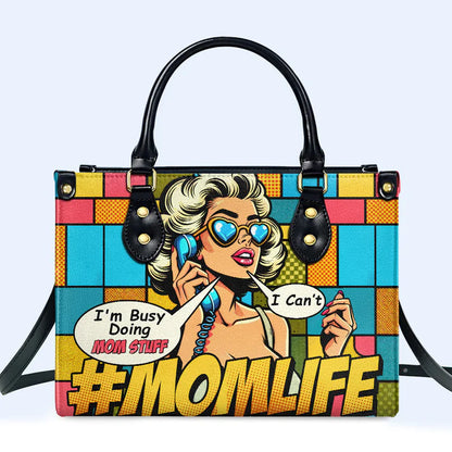 CHRISTIANARTBAG Pop Art #MOMLIFE Leather Handbag - CABLTHB06300324.