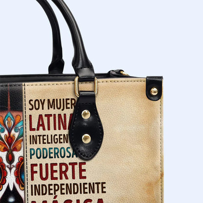 Latina Essence Personalized Leather Tote - CHRISTIANARTBAG Empowerment Series - CABLTHB11310324.