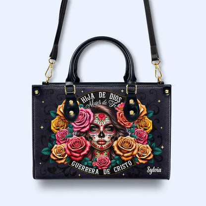 Warrior of Faith Custom Leather Tote - CHRISTIANARTBAG Spiritual Collection - CABLTHB08310324.