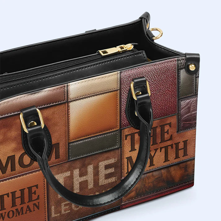 CHRISTIANARTBAG 'Mom: The Woman, The Myth, The Legend' Patchwork Leather Handbag - CABLTHB05300324.