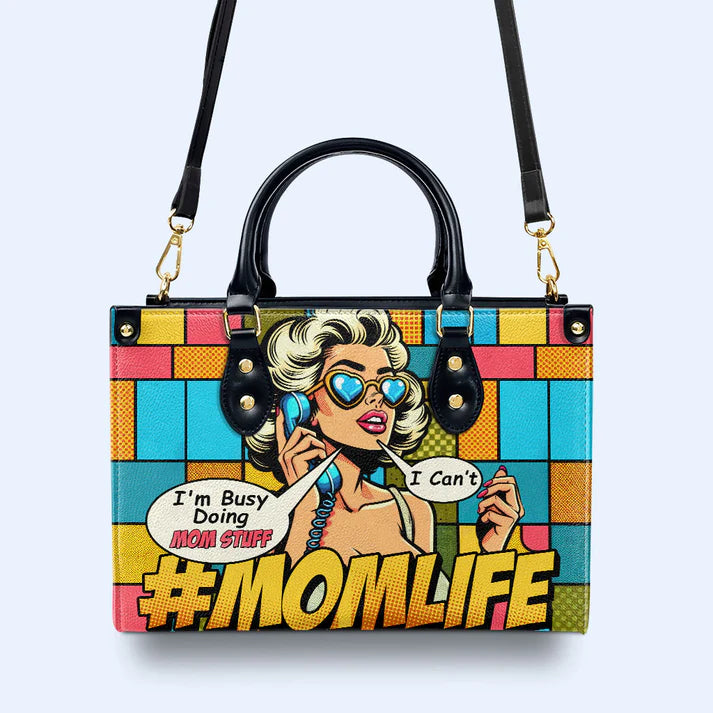 CHRISTIANARTBAG Pop Art #MOMLIFE Leather Handbag - CABLTHB06300324.