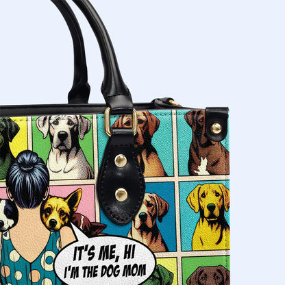 CHRISTIANARTBAG 'Proud Dog Mom' Pop Art Leather Handbag - CABLTHB08300324.