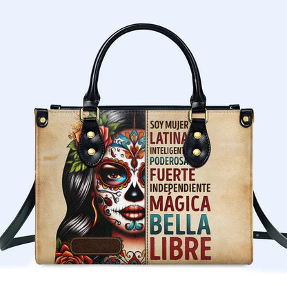 Latina Essence Personalized Leather Tote - CHRISTIANARTBAG Empowerment Series - CABLTHB11310324.