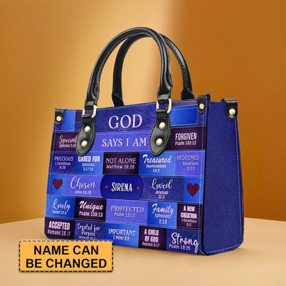 CHRISTIANARTBAG Crossbody Bag with Chain - Personalized Crossbody Bag with Chain - GOD SAYS I AM - CABCBC03300524