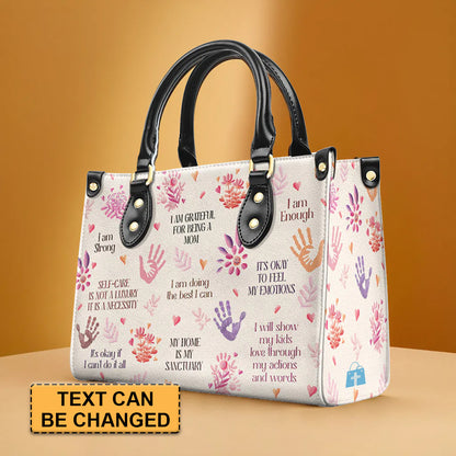 CHRISTIANARTBAG - Empowerment Elegance Tote - Personalized Leather Handbag - CABLTHB01310324.