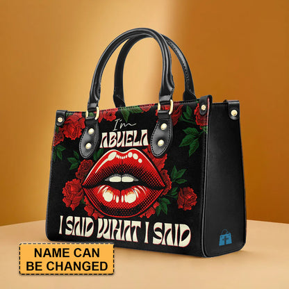 CHRISTIANARTBAG 'La Abuela' Bold Statement Leather Handbag - CABLTHB17300324.