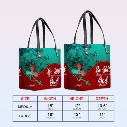 Personalized Christian Leather Tote Bag Luxury – Christian Christmas Gift for Women