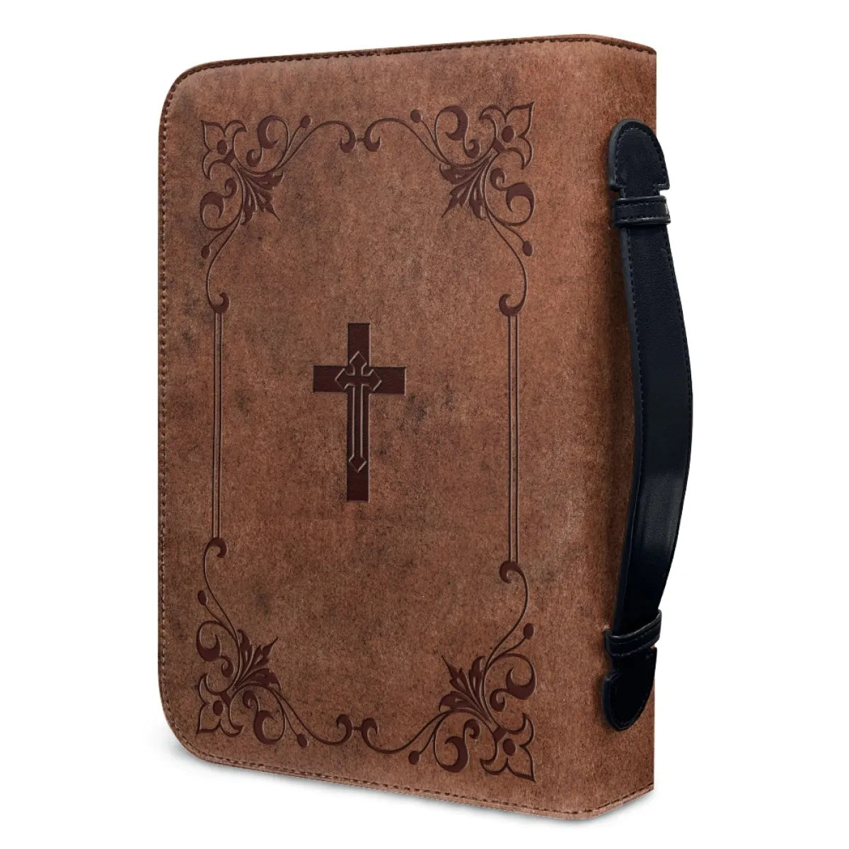 Christianartbag Bible Cover, Classic Leather Print Bible Cover, Personalized Bible Cover, Bible Cover For Men, Christmas Gift, CABBBCV02050823 - Christian Art Bag