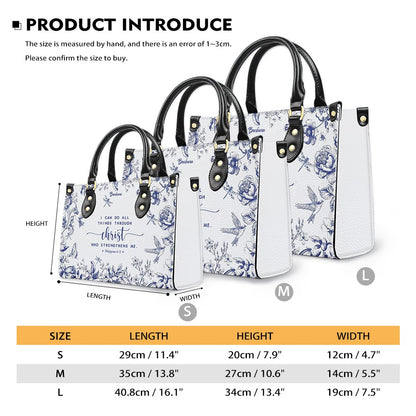 Personalized Leather Handbag with Bible Verse – Custom Christian Purse by CHRISTIANARTBAG