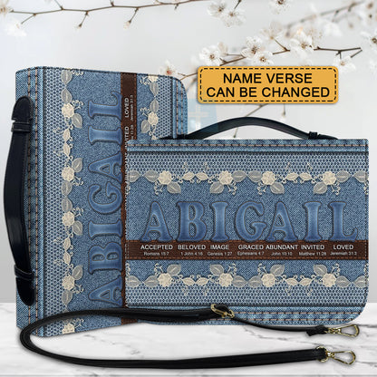 CHRISTIANARTBAG Bible Cover - Uncover the sacred meaning of your name - Custom Name, Verse, Design - Personalized Bible Cover, CABBBCV01261024.