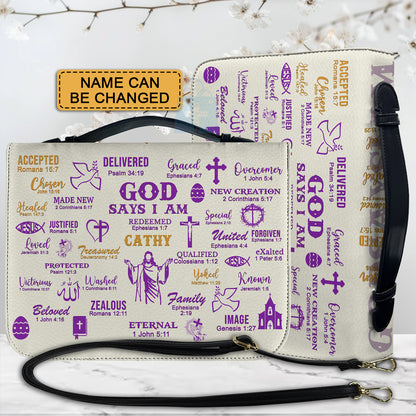 CHRISTIANARTBAG Bible Cover - Uncover the sacred meaning of your name - Personalized Bible Cover, CABBBCV0129924.