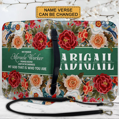 CHRISTIANARTBAG Bible Cover - Uncover the sacred meaning of your name - Custom Name, Verse, Design - Personalized Bible Cover, CABBBCV02102324.