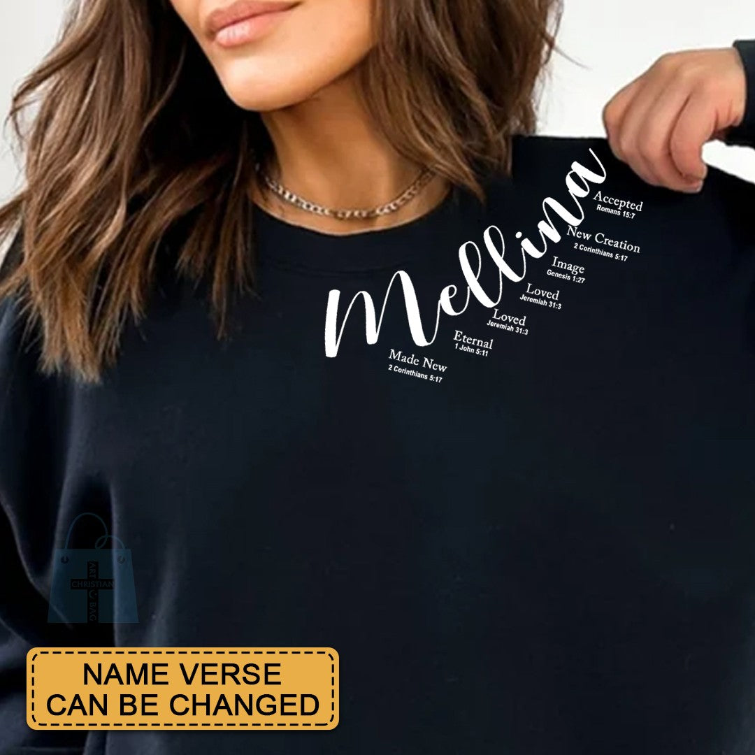 CHRISTIANARTBAG Personalized Sweatshirt : Uncover the sacred meaning of your name - GOD Says I Am - Personalized T-Shirt - CAB01280425