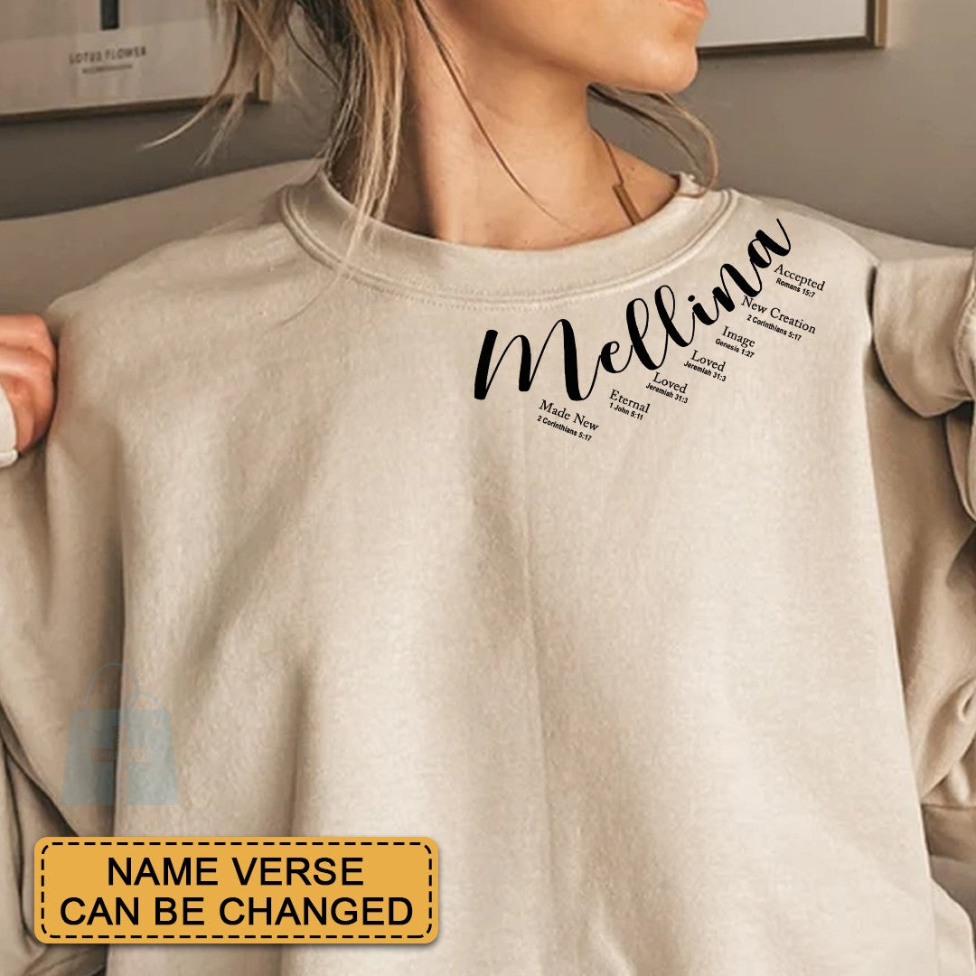 CHRISTIANARTBAG Personalized Sweatshirt : Uncover the sacred meaning of your name - GOD Says I Am - Personalized T-Shirt - CAB01280425