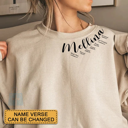CHRISTIANARTBAG Personalized Sweatshirt : Uncover the sacred meaning of your name - GOD Says I Am - Personalized T-Shirt - CAB01280425