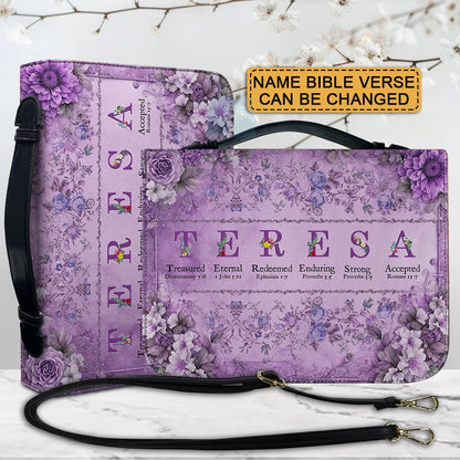 CHRISTIANARTBAG Bible Cover - Uncover the sacred meaning of your name - A Special Christian Gift for Moms - Personalized Bible Cover, CABBBCV01200325