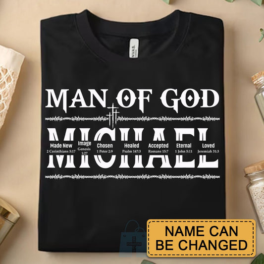 CHRISTIANARTBAG Personalized T-Shirt For Men: Uncover the sacred meaning of your name - Personalized T-Shirt - CAB0132225