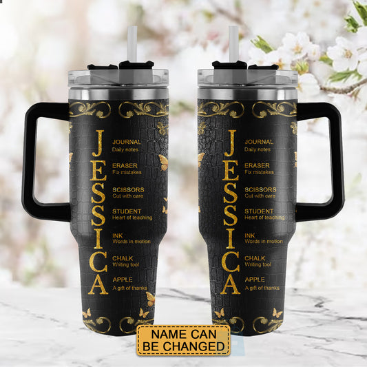 Personalized 40oz Tumbler with Handle – Custom Name & Profession | Nurse Gifts for Women